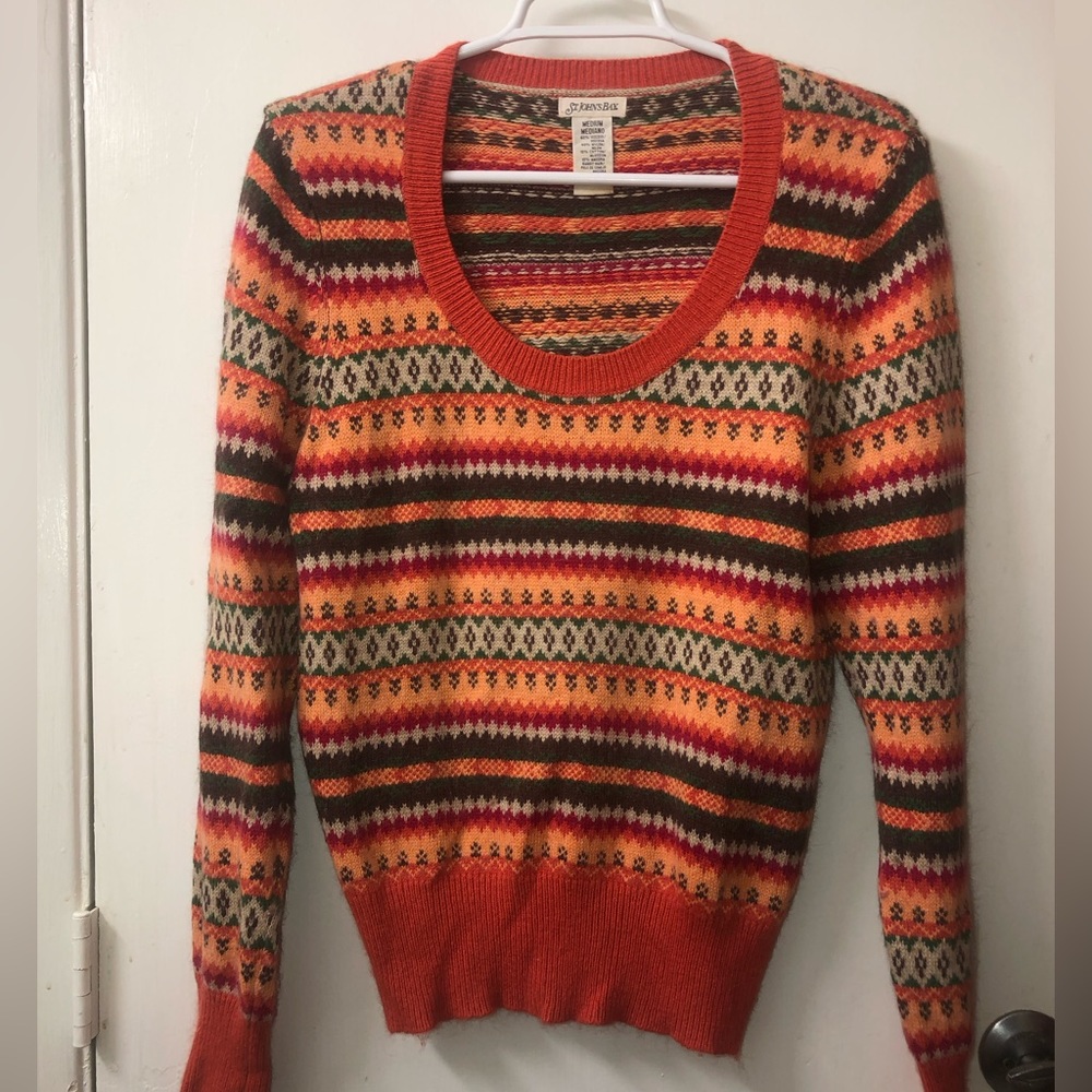 ST. JOHNS BAY Angora blend sweater